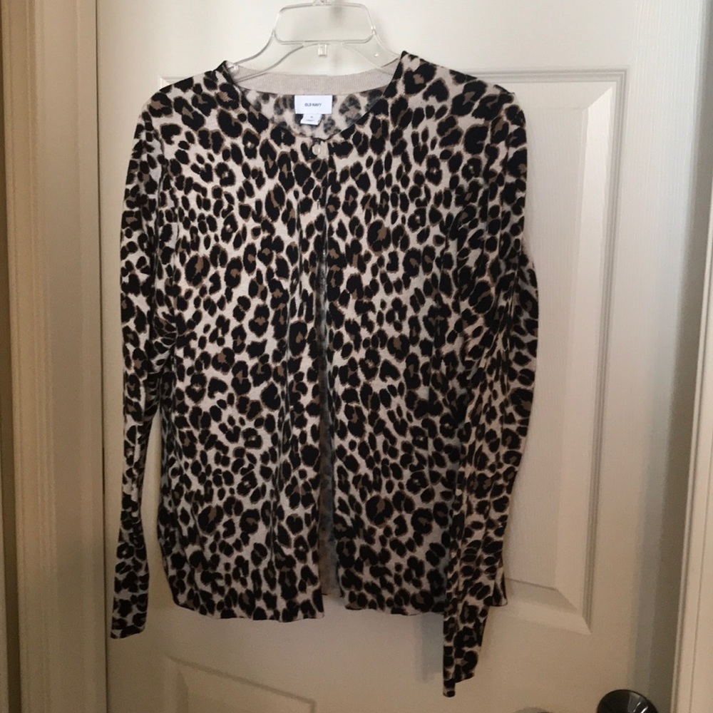 NWOT old navy cheetah cardigan